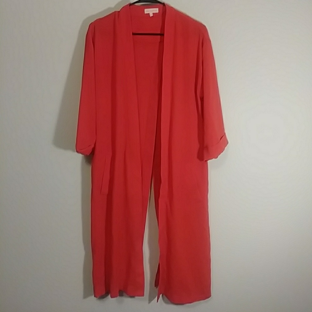 Long kimono with quarter lenght sleeve